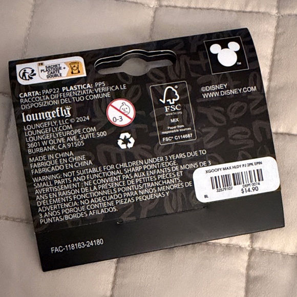 Loungefly Disney Goofy & Max Enamel Pin Set - Picture 2 of 2